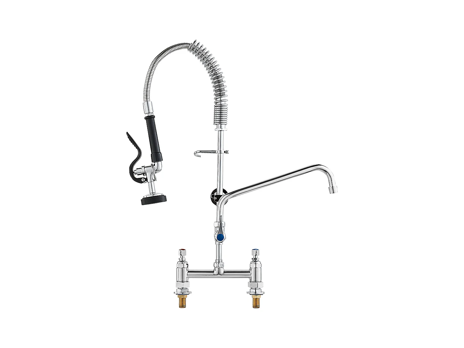 Keukenkraan, SucceBuy Commerciële Keukenkraan met Voorspoelsproeier, 66 cm Hoog