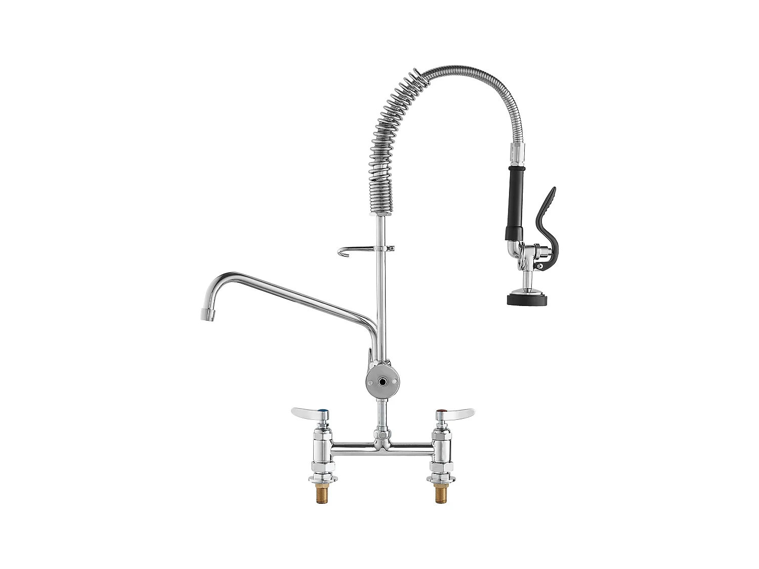 Keukenkraan, SucceBuy Commerciële Keukenkraan met Voorspoelsproeier, 66 cm Hoog