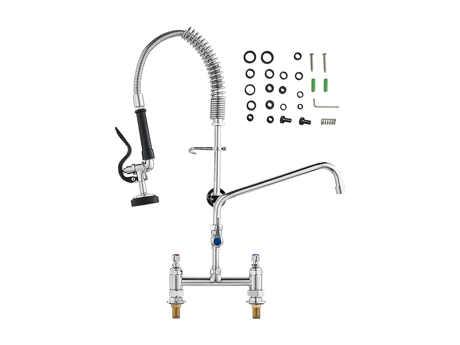 Torneira de Cozinha, SucceBuy Torneira de Lava-loiça de Cozinha Comercial com Pulverizador de Pré-enxaguamento, 66 cm de Altura