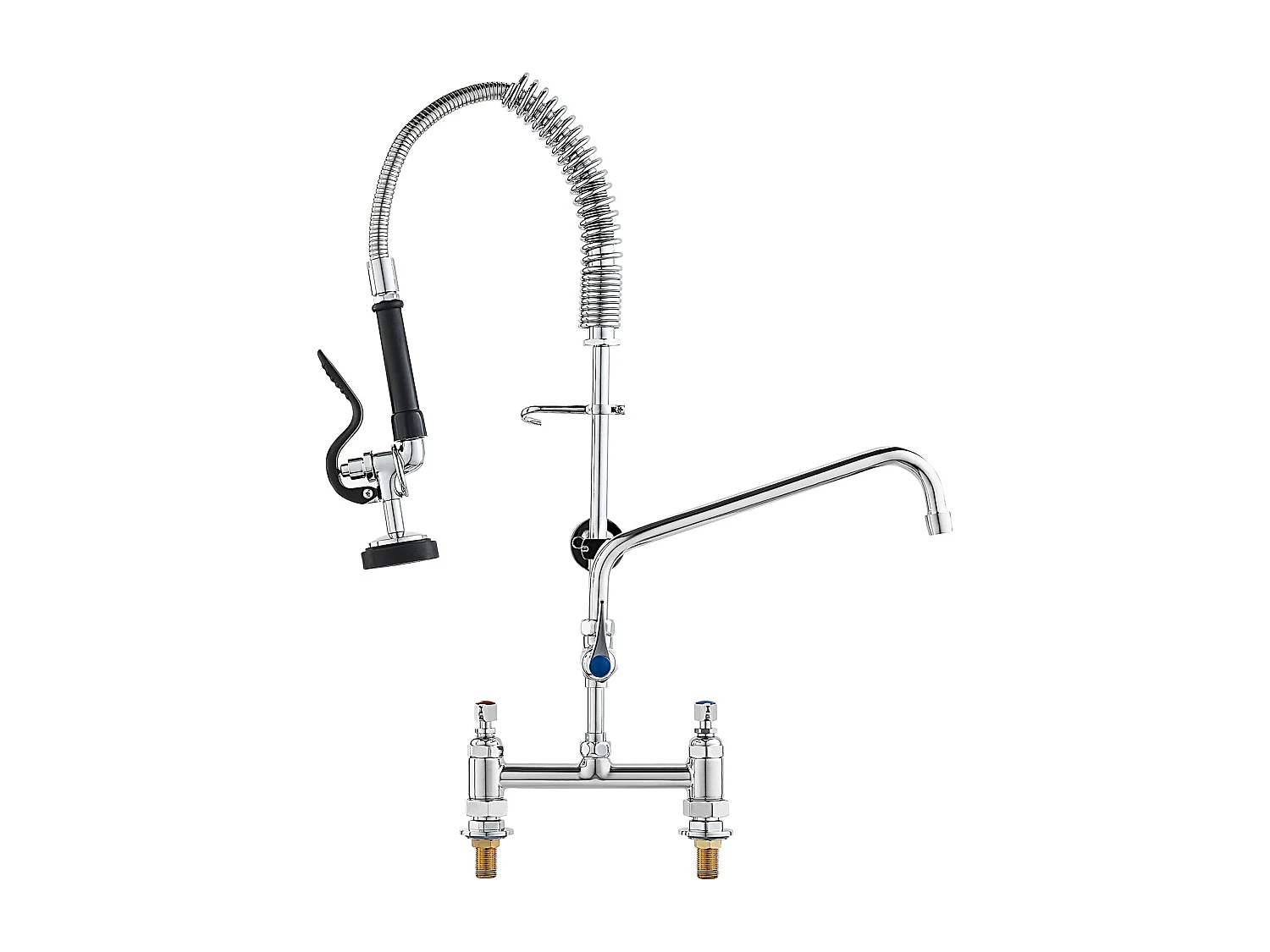 Torneira de Cozinha, SucceBuy Torneira de Lava-loiça de Cozinha Comercial com Pulverizador de Pré-enxaguamento, 66 cm de Altura