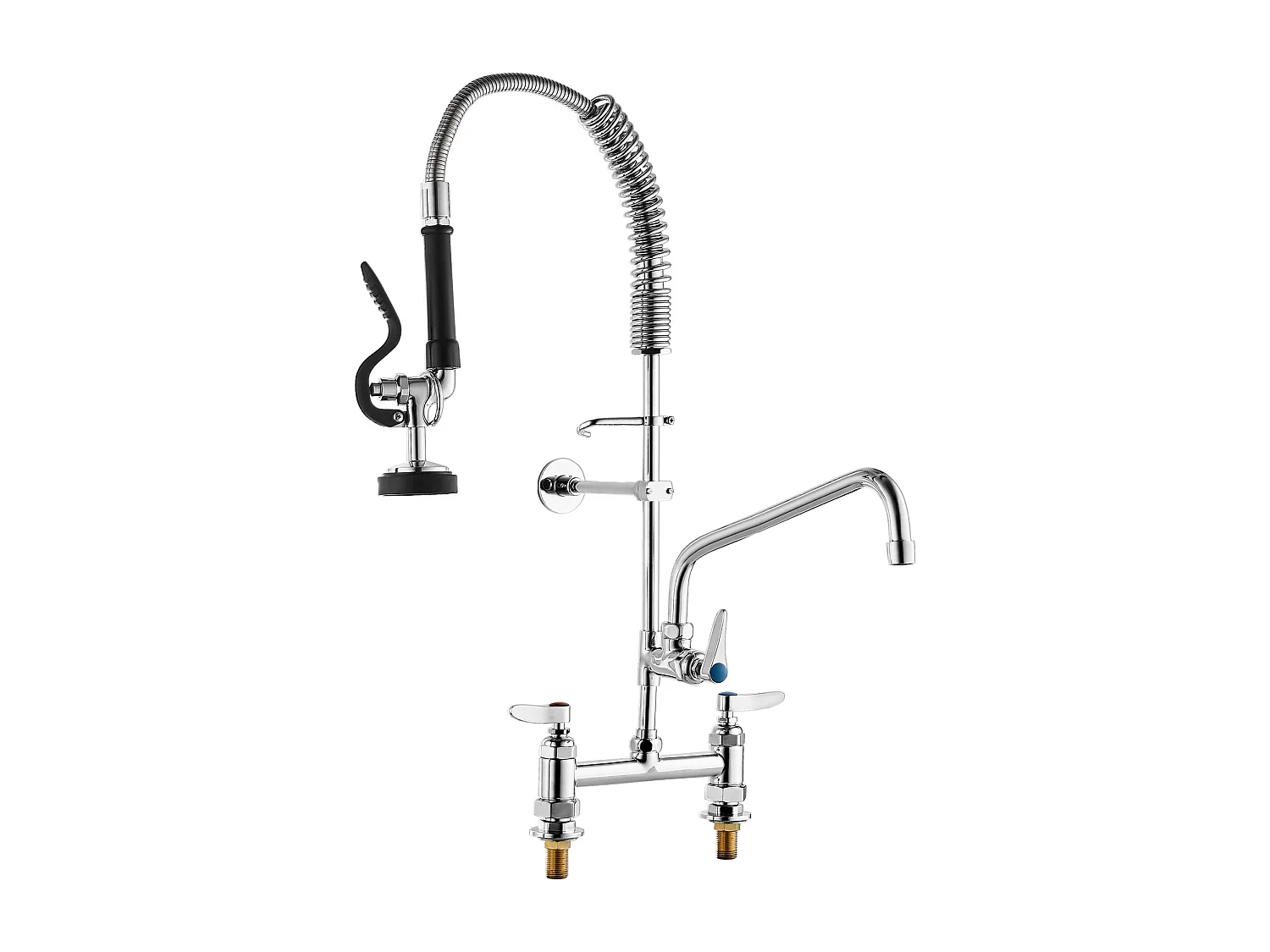 Torneira de Cozinha, SucceBuy Torneira de Lava-loiça de Cozinha Comercial com Pulverizador de Pré-enxaguamento, 66 cm de Altura