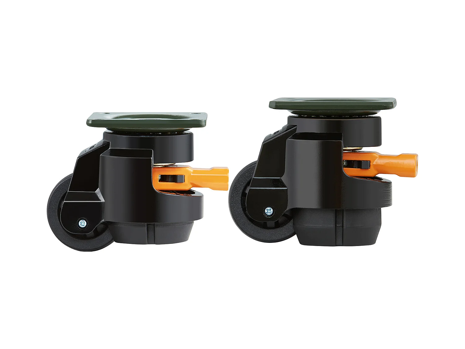 Roulettes de Chaise SucceBuy, pour Meubles, Plaque en Nylon Réglable, 498 kg, Lot de 4