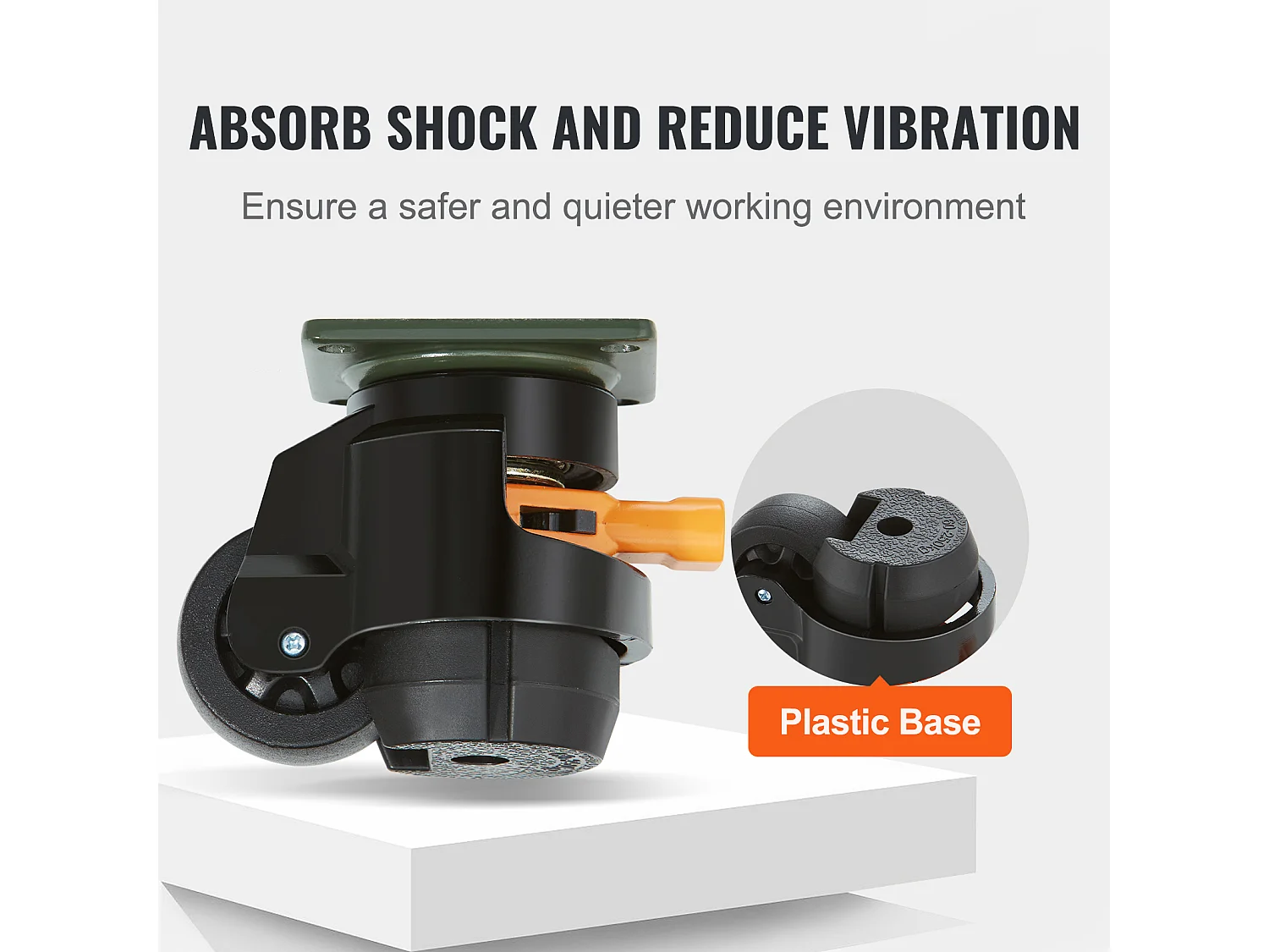 Roulettes de Chaise SucceBuy, pour Meubles, Plaque en Nylon Réglable, 498 kg, Lot de 4