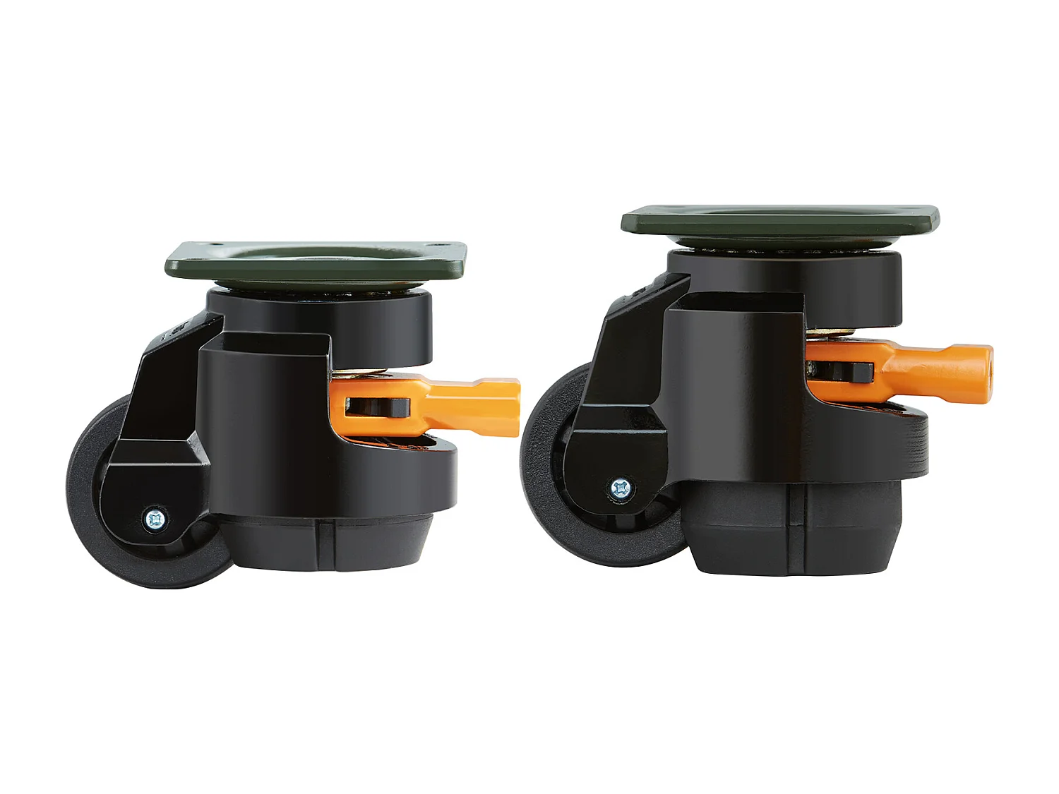 Roulettes de Chaise SucceBuy, pour Meubles, Plaque en Nylon Réglable, 498 kg, Lot de 4