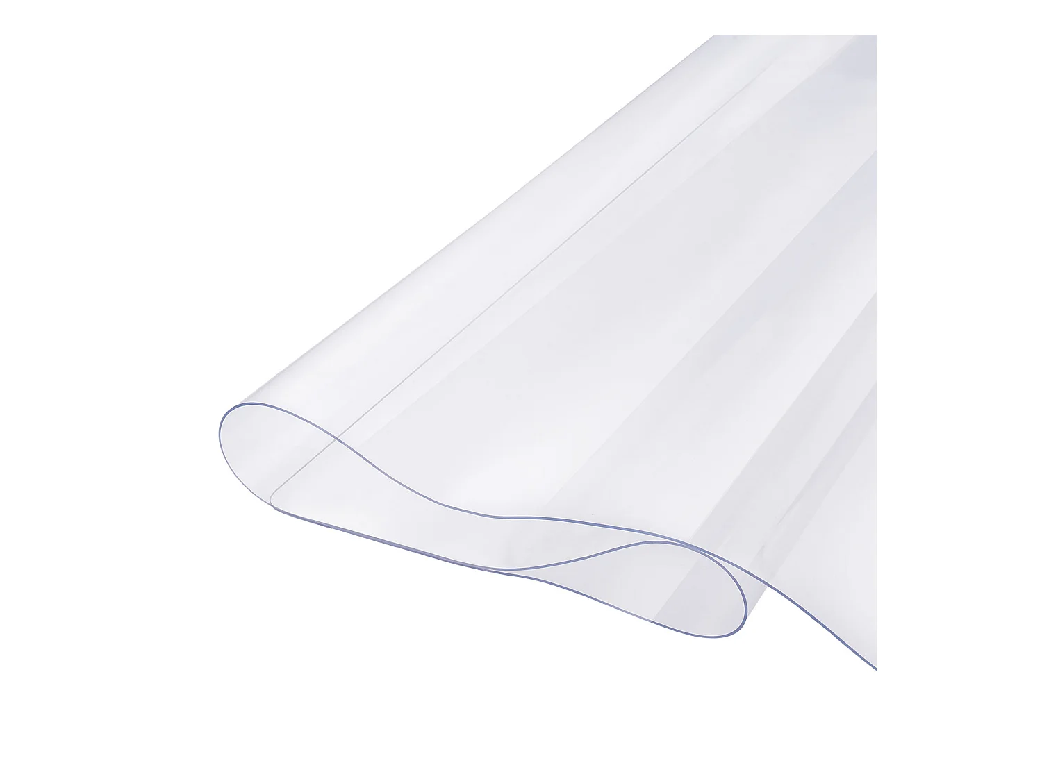 Tischdecke SucceBuy Tischschutz aus PVC 137 X 137 CM, transparenter Plastik-Schreibtischschutz 0.15CM Dicke