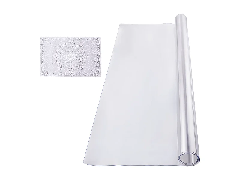 Tafelkleed SucceBuy Tafelsbescherming van PVC, 91 X 122 CM, Transparant Plastic Bureaupad, 0.15CM Dikte