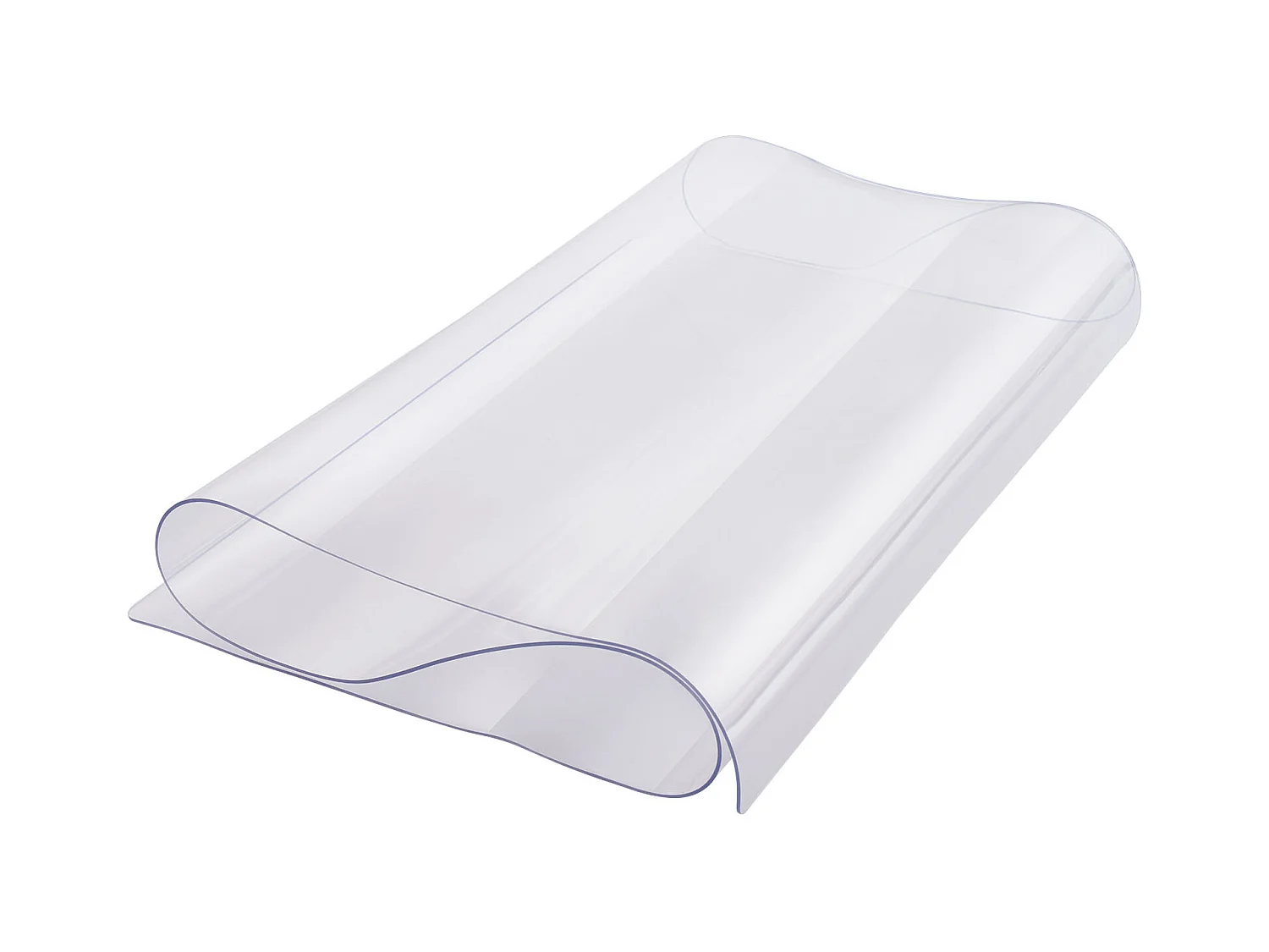 Mantel SucceBuy Proteção de Mesa em PVC 35.6 X 61 CM, Tapete de Escritório em Plástico Transparente, 0.15CM de Espessura