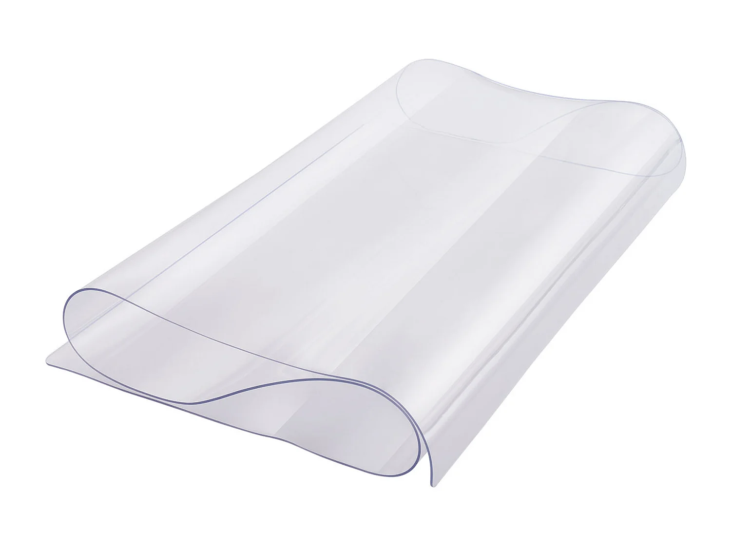 Nappe SucceBuy Protection de Table en PVC 35.6 X 61 CM, Tapis de Bureau en Plastique Transparent, 0.15CM D'Épaisseur