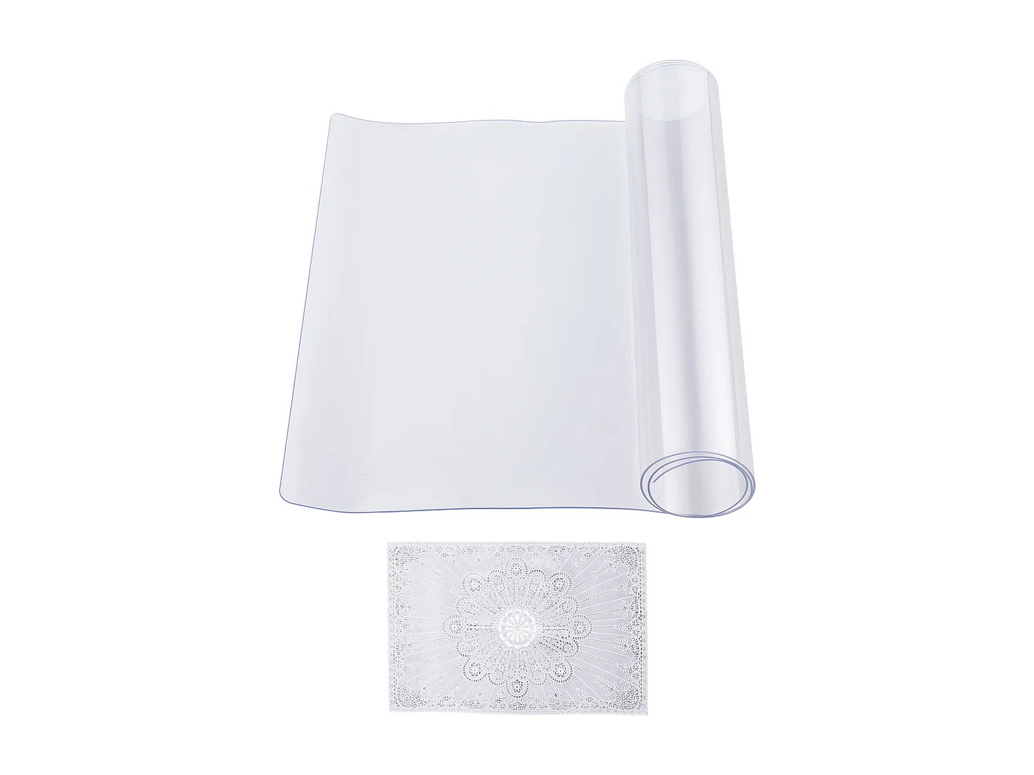 Tischdecke SucceBuy Tischschutz aus PVC, 41 X 81 CM, transparentes Plastik-Unterteller, 0.15CM Dicke