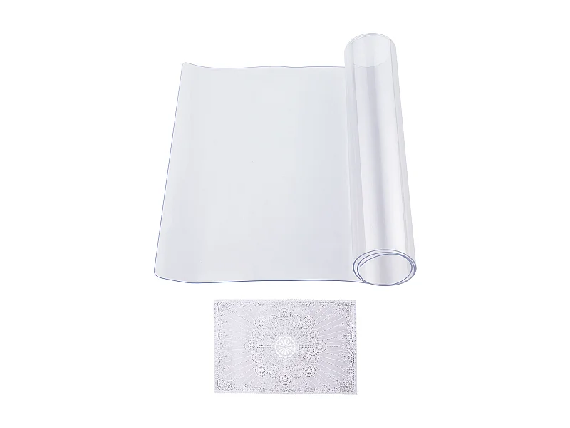 Nappe SucceBuy Protection de Table en PVC, 41 X 81 CM, Sous-Main en Plastique Transparent, 0.15CM D'Épaisseur
