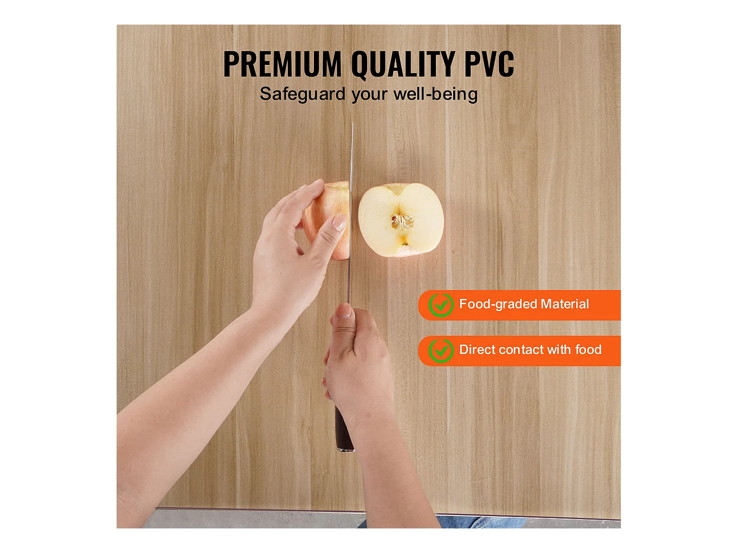 Nappe SucceBuy Protection de Table en PVC 107 X 152 CM, Protection de Bureau Givrée de 0.15CM D'Épaisseur