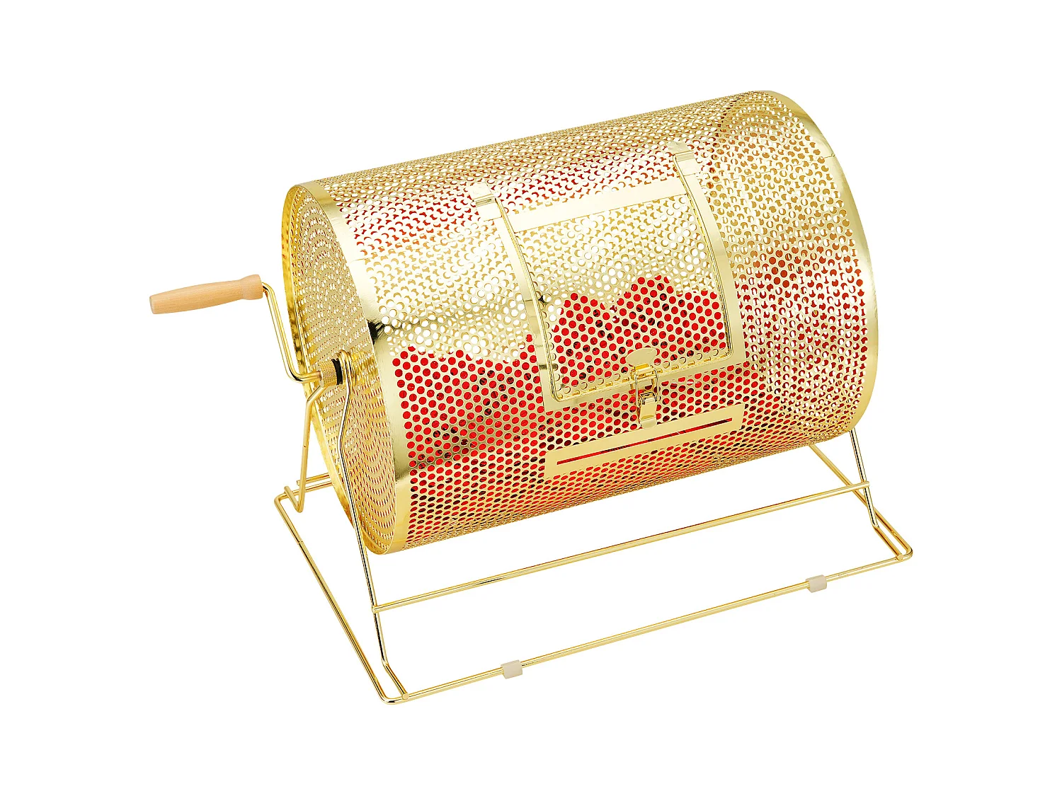 Tambour de Tombola en Laiton Plaqué SucceBuy, Peut Contenir 5 000 Billets/200 Boules de Bingo