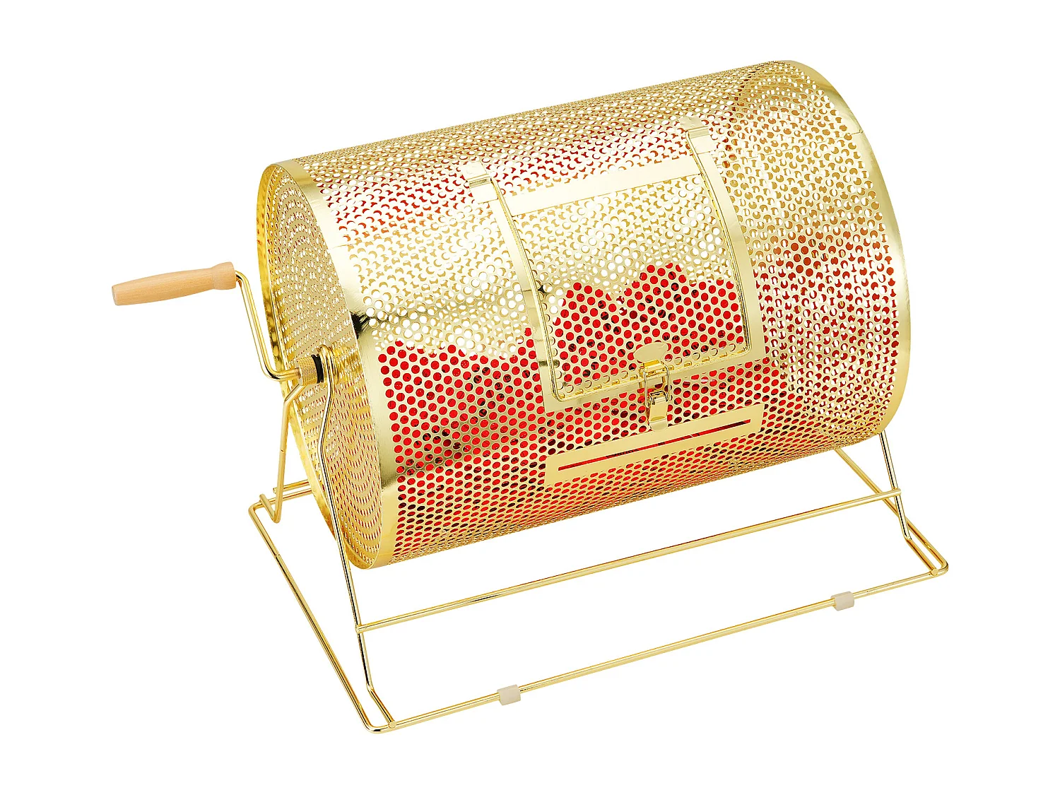 Tambour de Tombola en Laiton Plaqué SucceBuy, Peut Contenir 5 000 Billets/200 Boules de Bingo