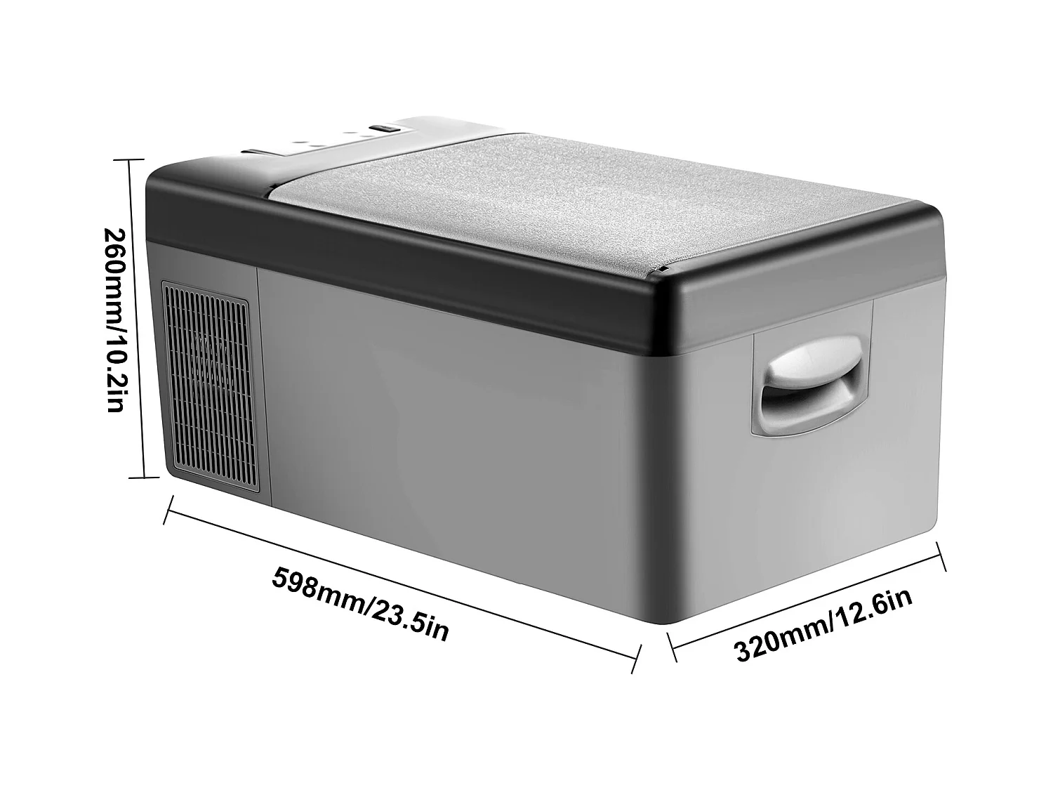 Réfrigérateur de Voiture Portable SucceBuy 15L 12V/24V Réfrigérateur Congélateur de Camping