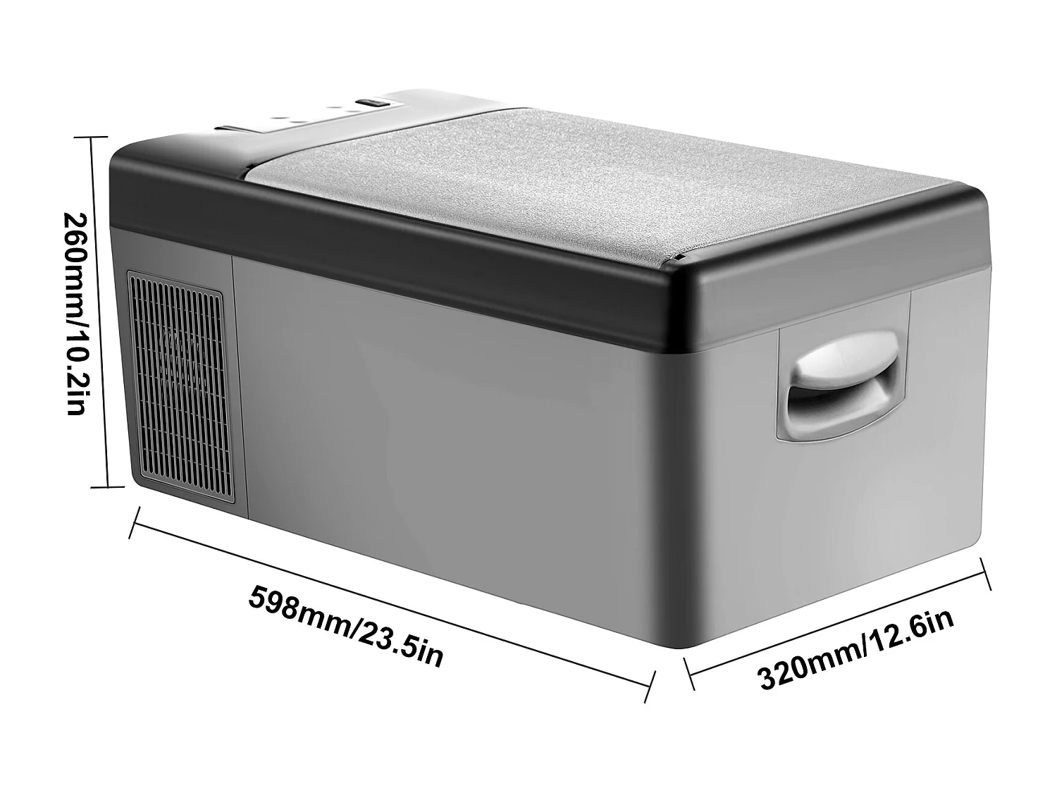 Réfrigérateur de Voiture Portable SucceBuy 15L 12V/24V Réfrigérateur Congélateur de Camping