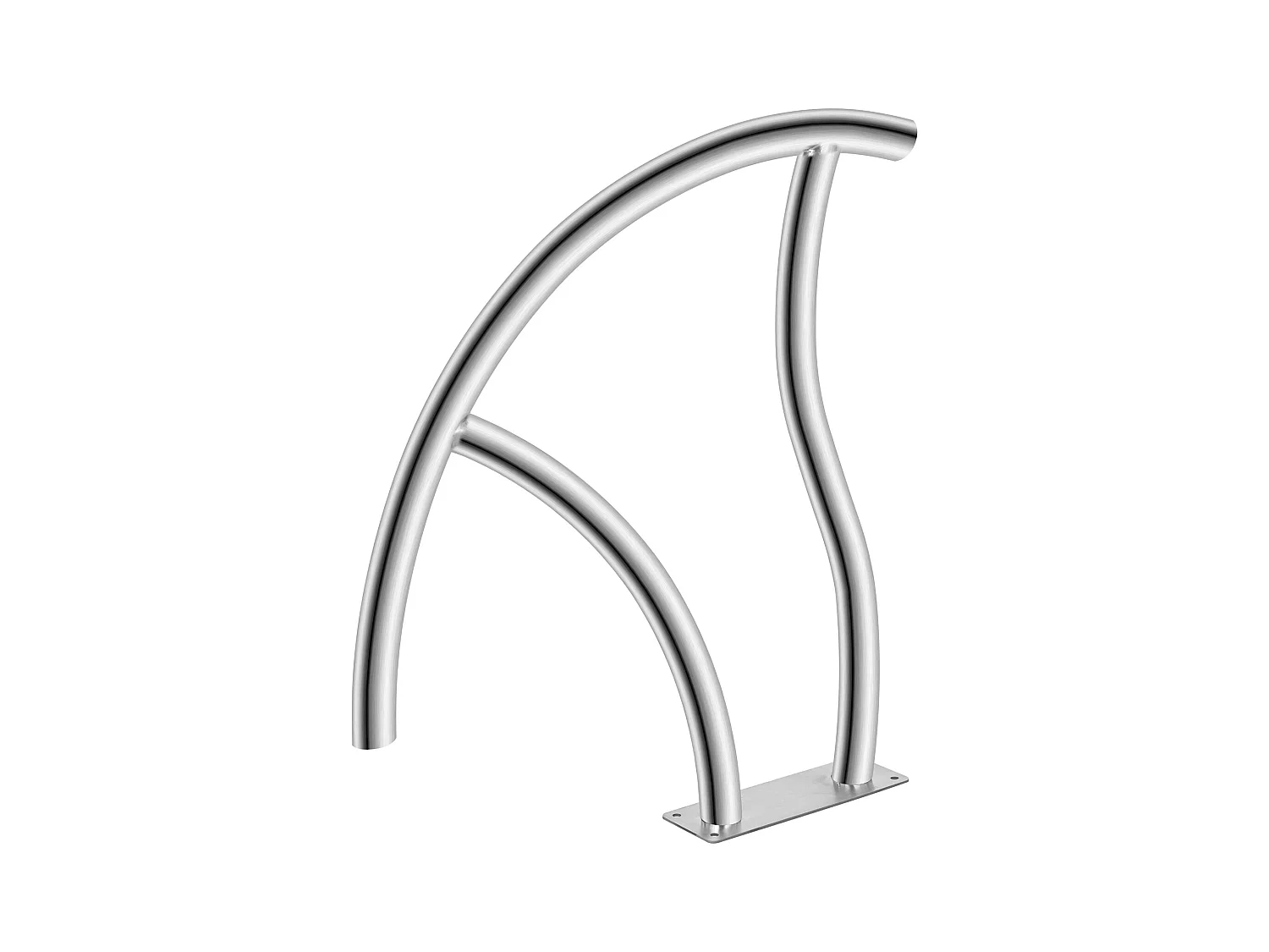 Rampe de Piscine SucceBuy, Rampe en Acier Inoxydable avec Plaque de Base, pour Piscines