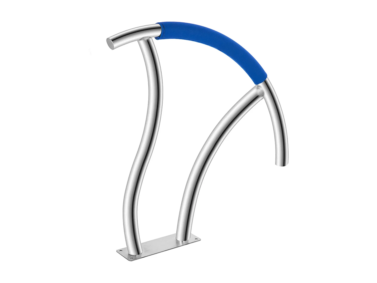 Rampe de Piscine SucceBuy, Rampe en Acier Inoxydable avec Plaque de Base, pour Piscines