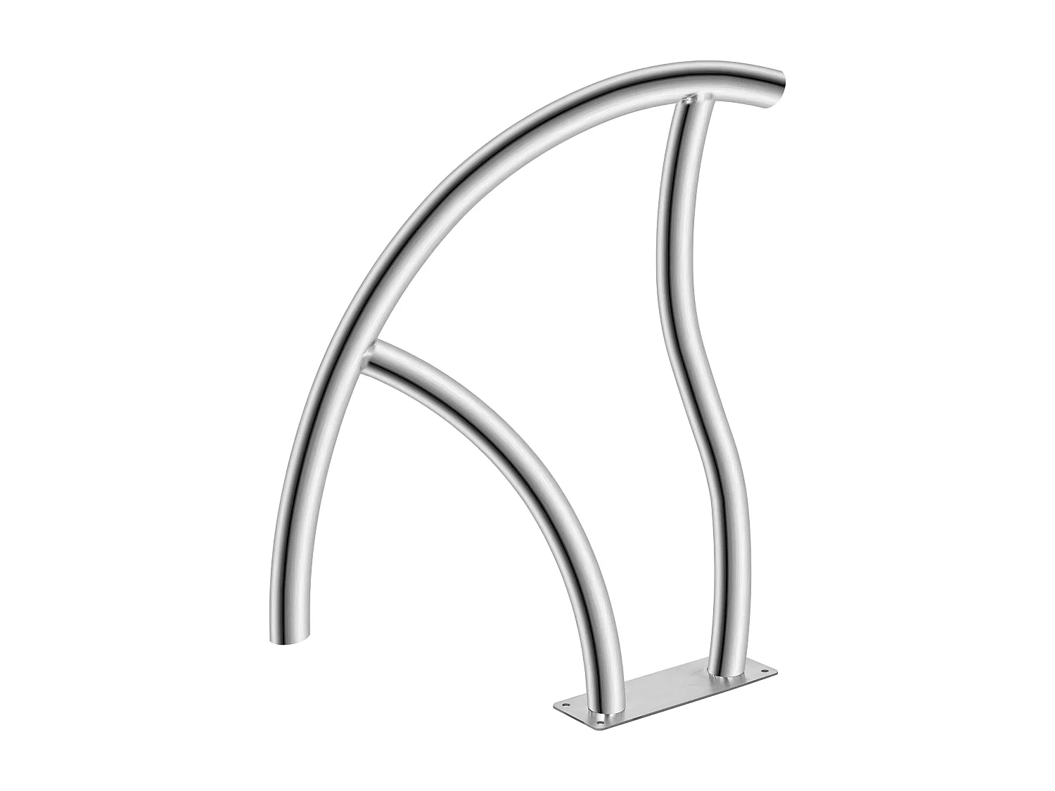 Rampe de Piscine SucceBuy, Rampe en Acier Inoxydable avec Plaque de Base, pour Piscines