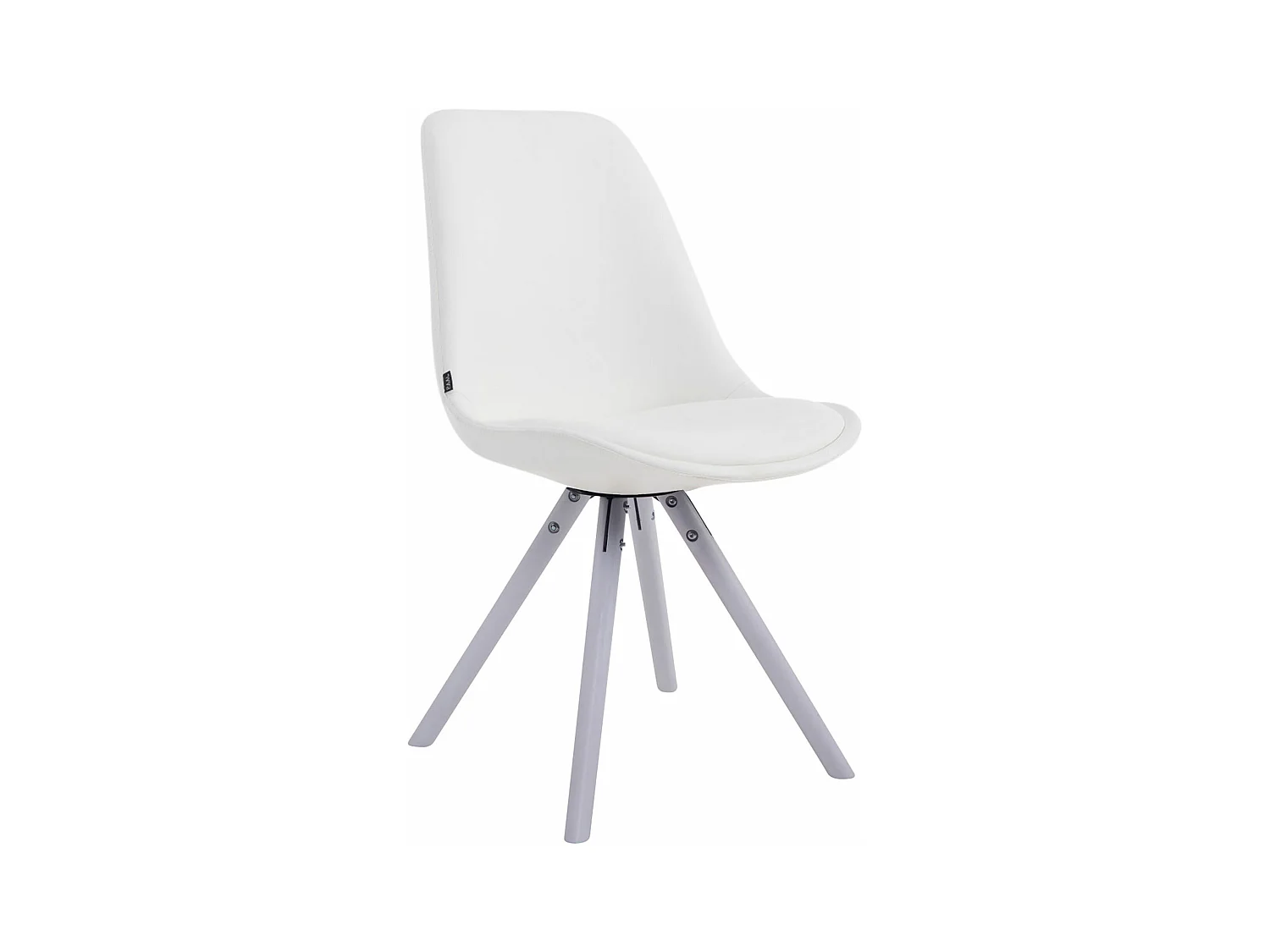 chaise salle à manger - Similicuir & Blanc - Blanc - Laval