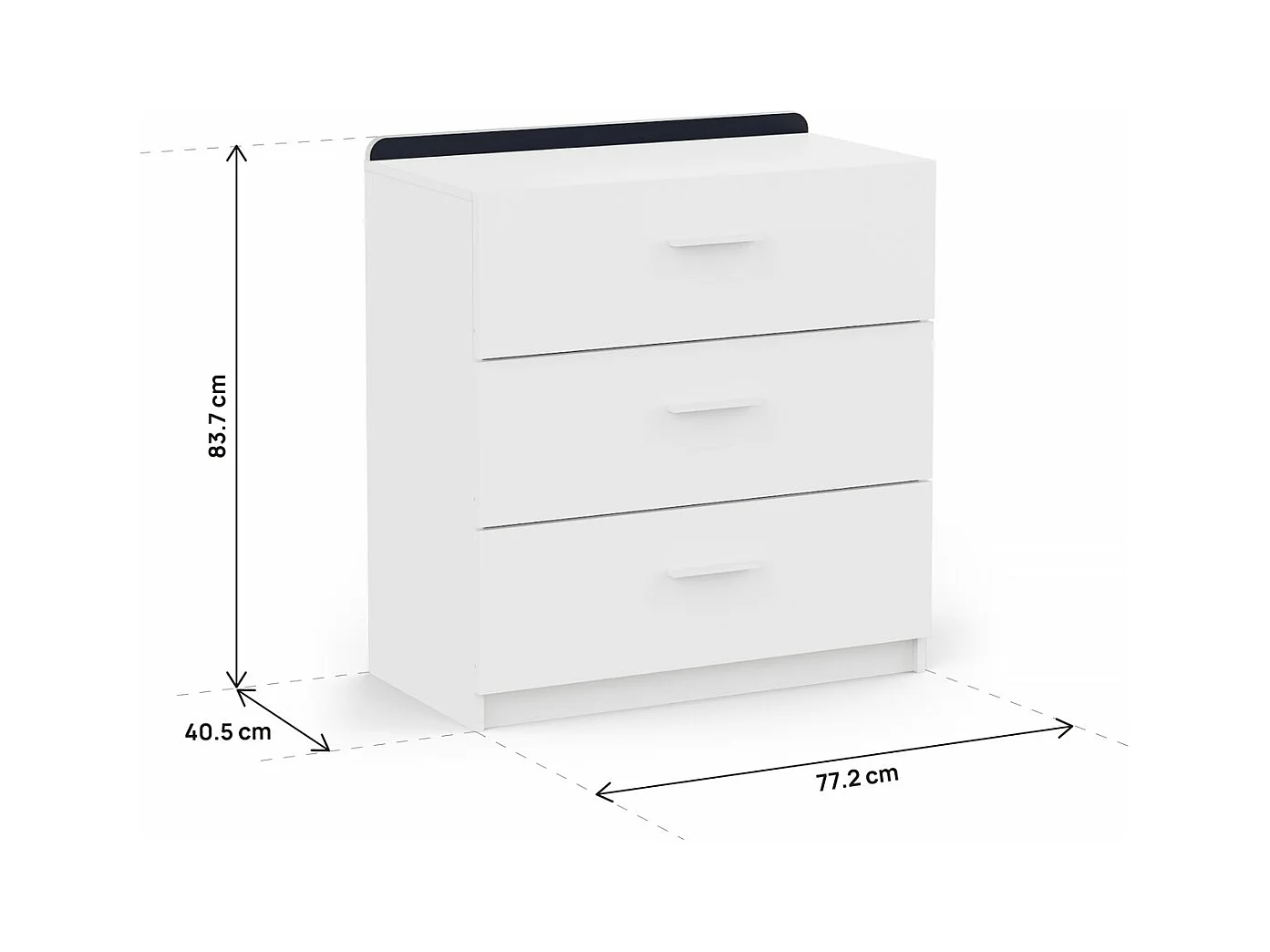 Commode pour enfant "Reverso" - Blanc mat