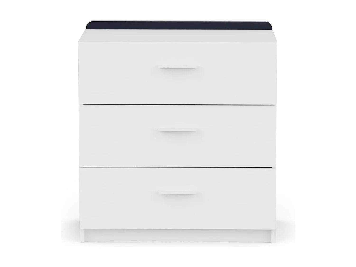 Commode 3 tiroirs blanc L77 cm ARLO