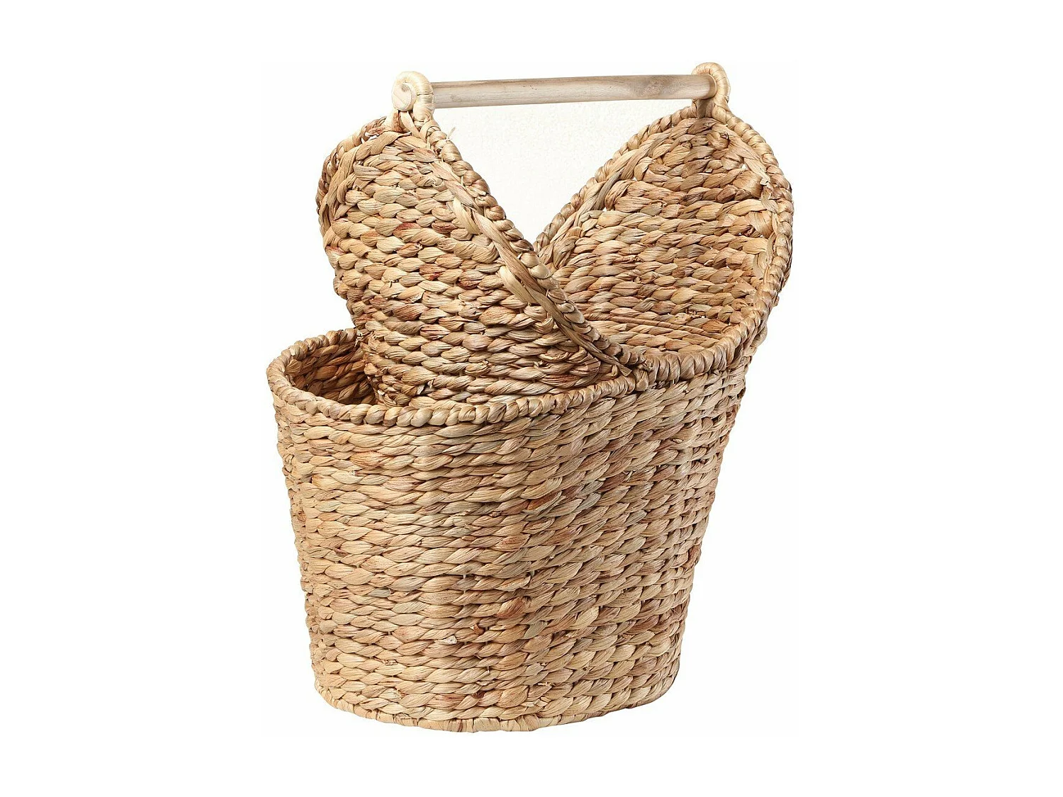 Panier de rangement pour papier toilette en jacinthe d'eau - H42 cm