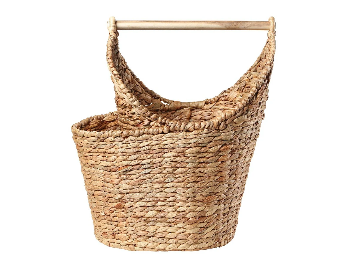 Panier de rangement pour papier toilette en jacinthe d'eau - H42 cm