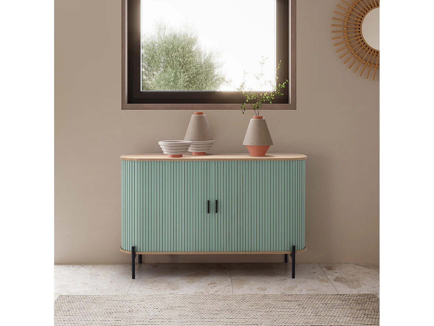 Credenza Mónaco 2 ante colore Blu