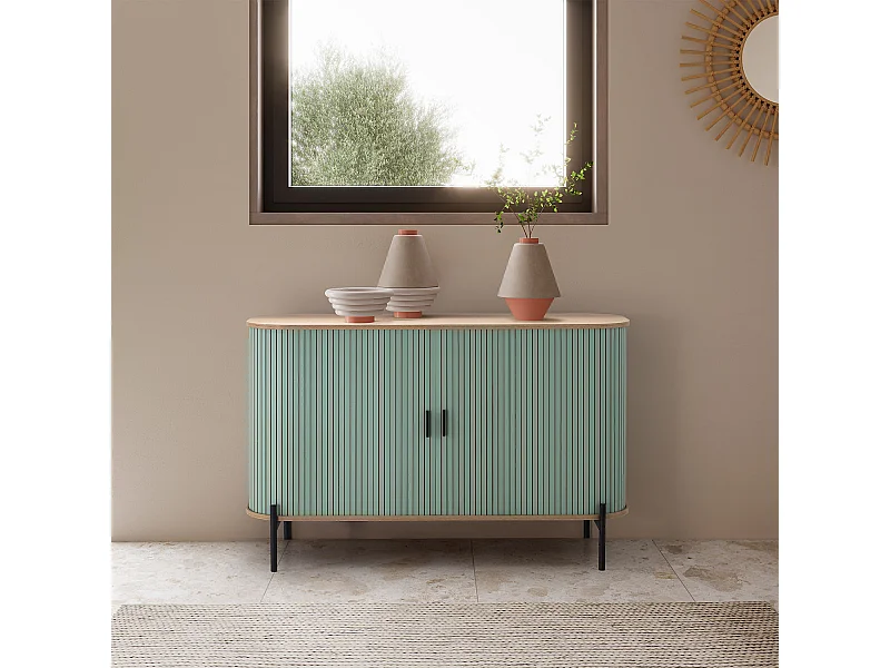 Bufet kolumnowy Monaco 2-drzwiowy kolor niebieski