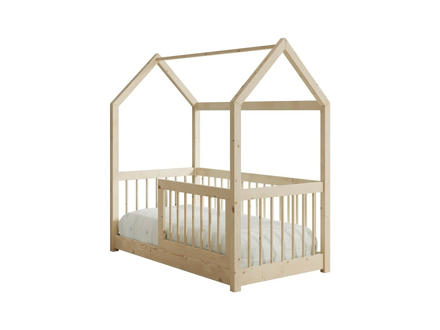 Lit Gracia (70x140) /matelas inclus/blanc