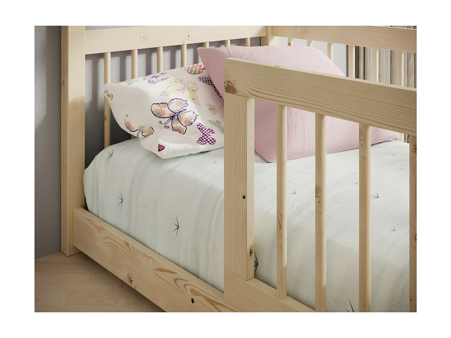 Bett Gracia (70x140)/Matratze inklusive/Weiss