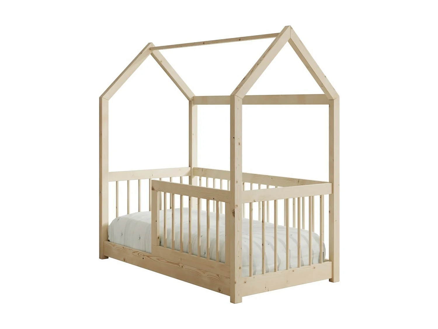 Bett Gracia (70x140)/Matratze inklusive/Weiss