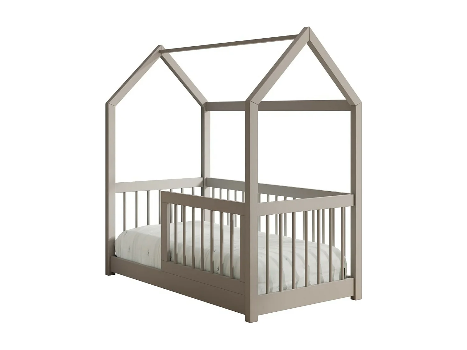 Bett Gracia (70x140)/Matratze inklusive/grau