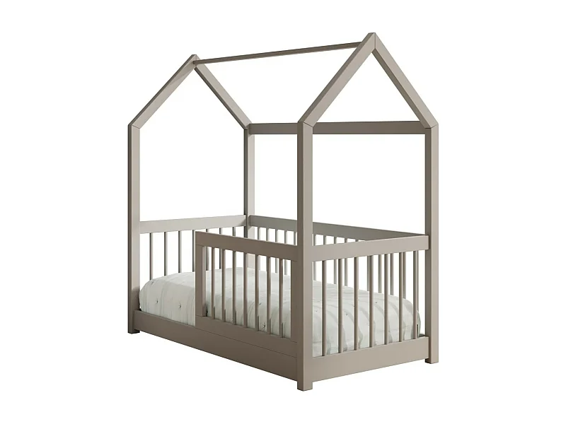 Bett Gracia (70x140)/Matratze inklusive/grau