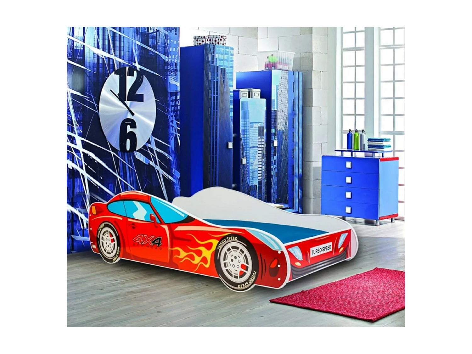 Lit Kai (80x160) /matelas inclus/multicolore