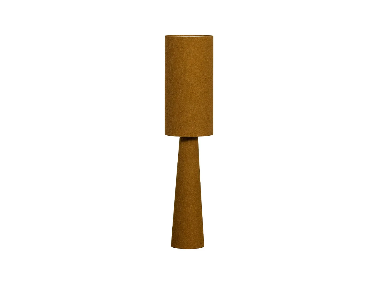 Loft - Lampadaire en tissu bouclette H130cm - Marron