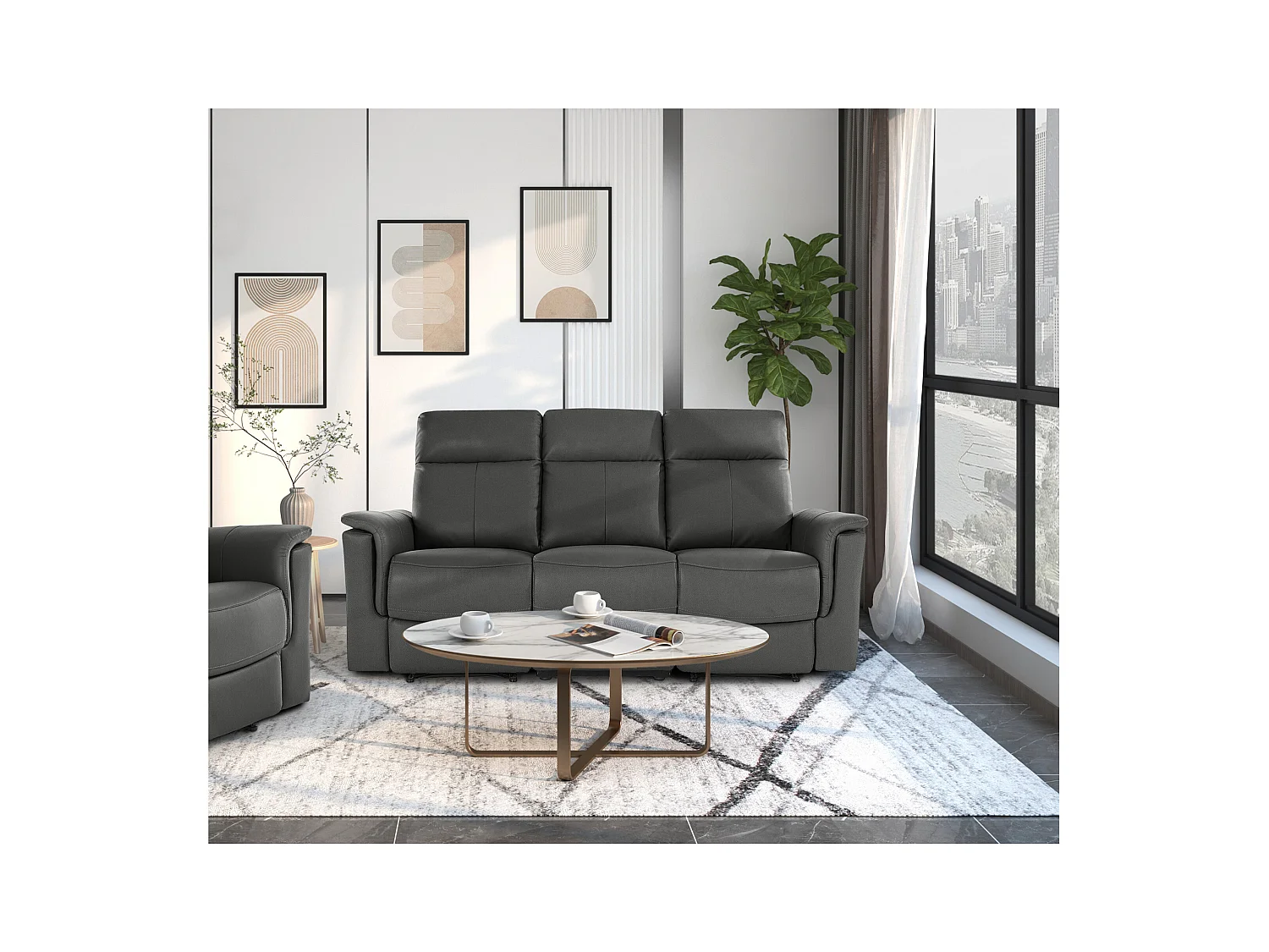 Southbrook|Canapé 3 places électrique