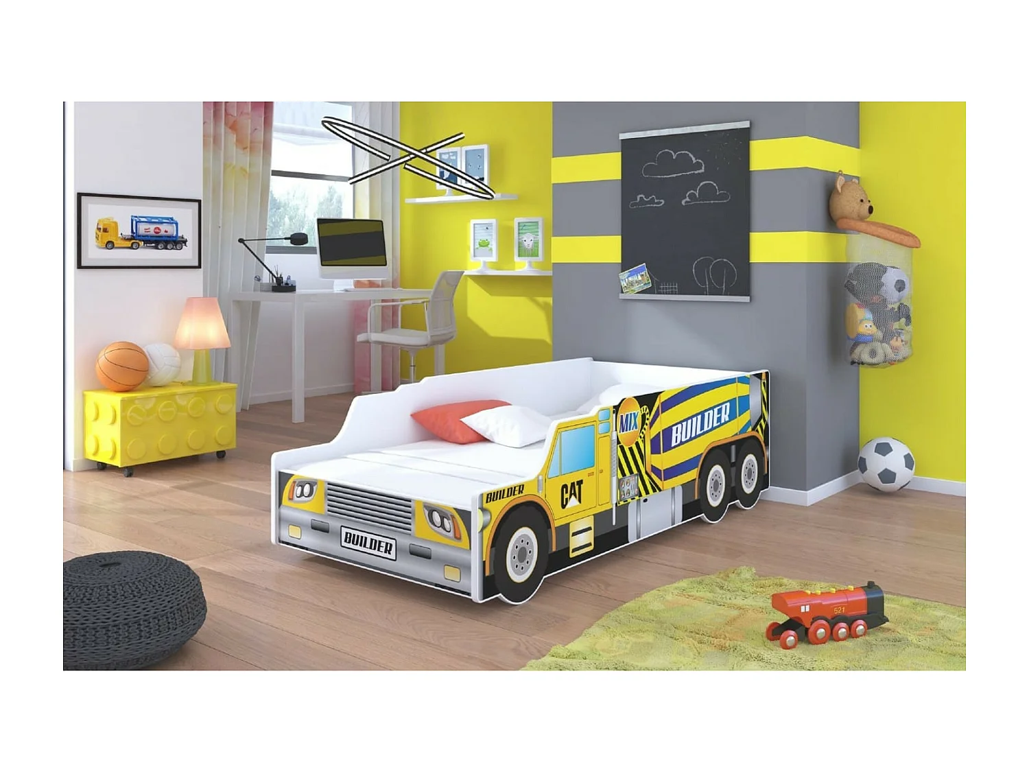 Bett Craftr (80x160) /Matratze inklusive/Gelb