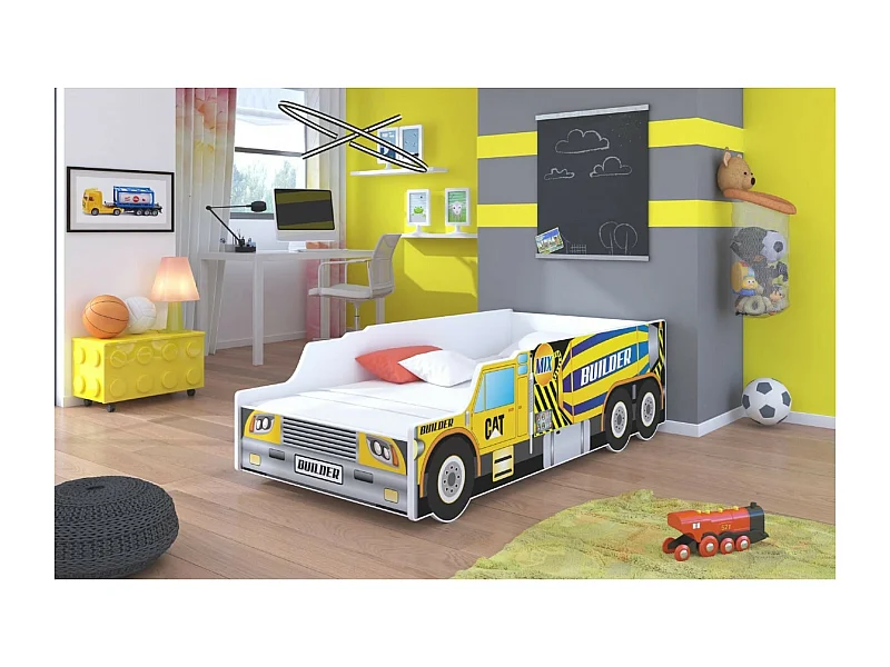 Lit Craftr (80x160)  /matelas inclus/jaune