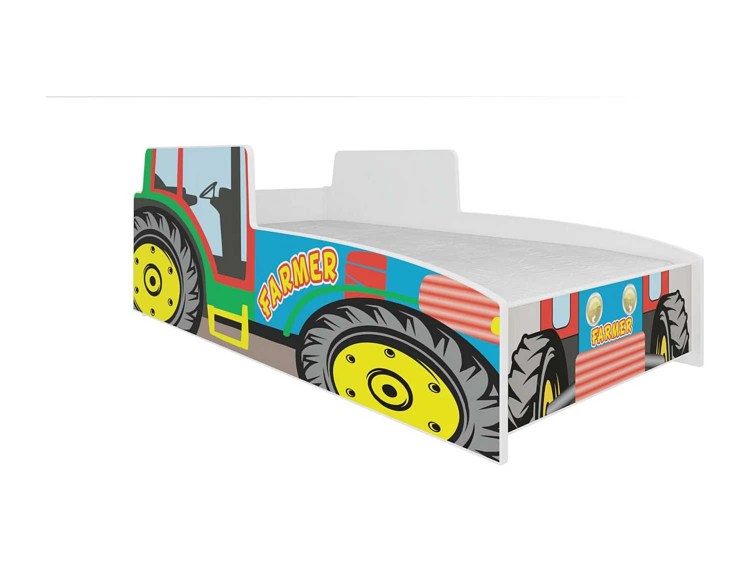 Bett Farm (80x160)/Matratze inklusive/mehrfarbig