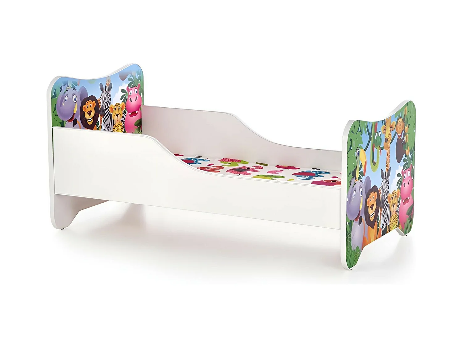 Letto  Happy Jungle (70x140)/materasso incluso/multicolore
