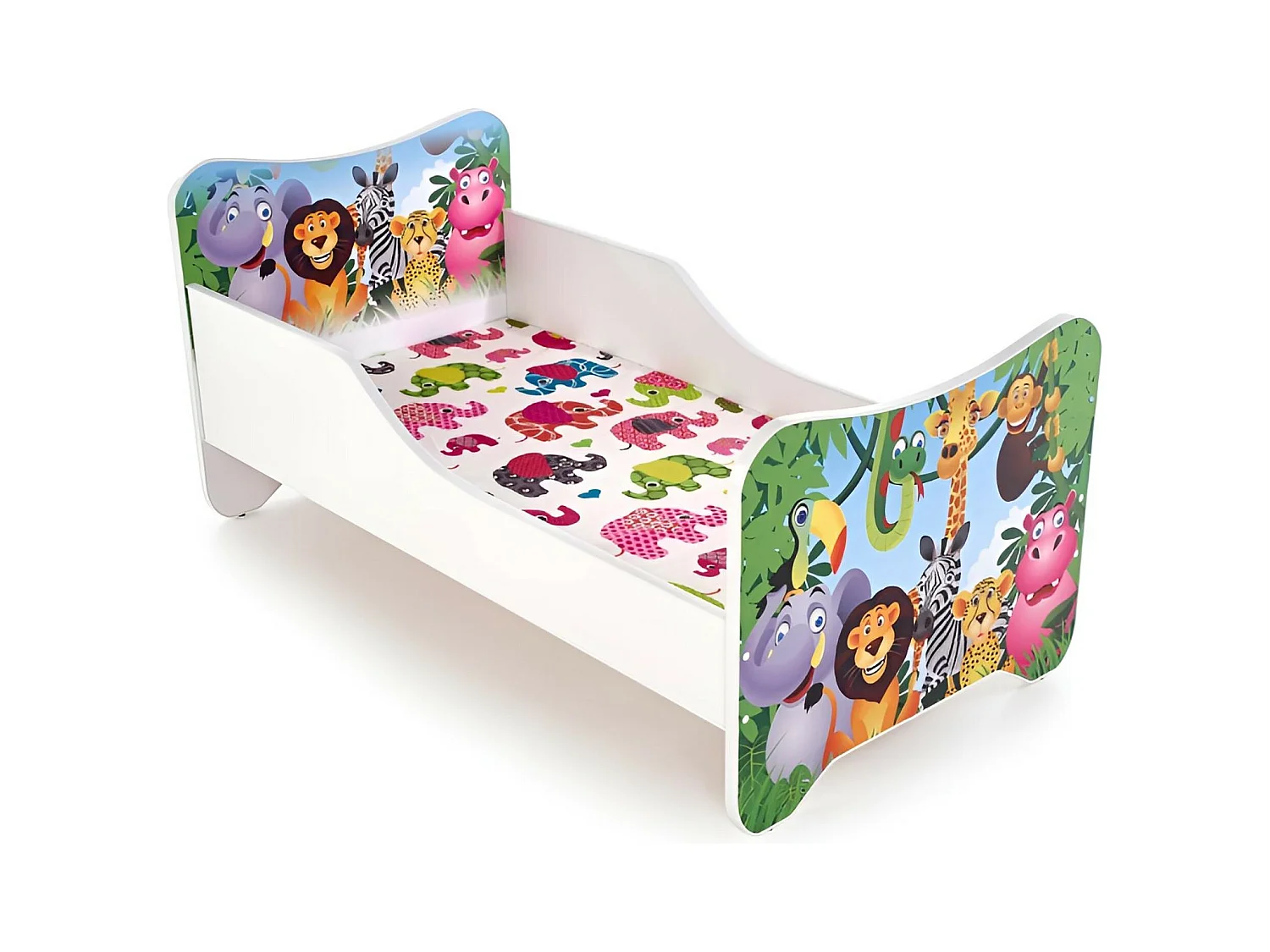 Letto  Happy Jungle (70x140)/materasso incluso/multicolore