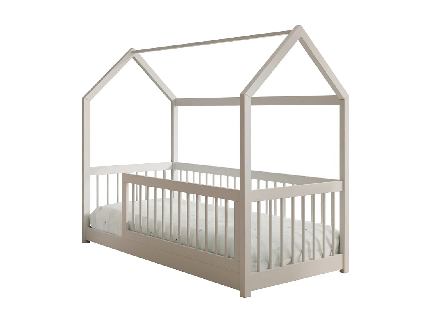 Lit Gracia (80x180) /matelas inclus/blanc