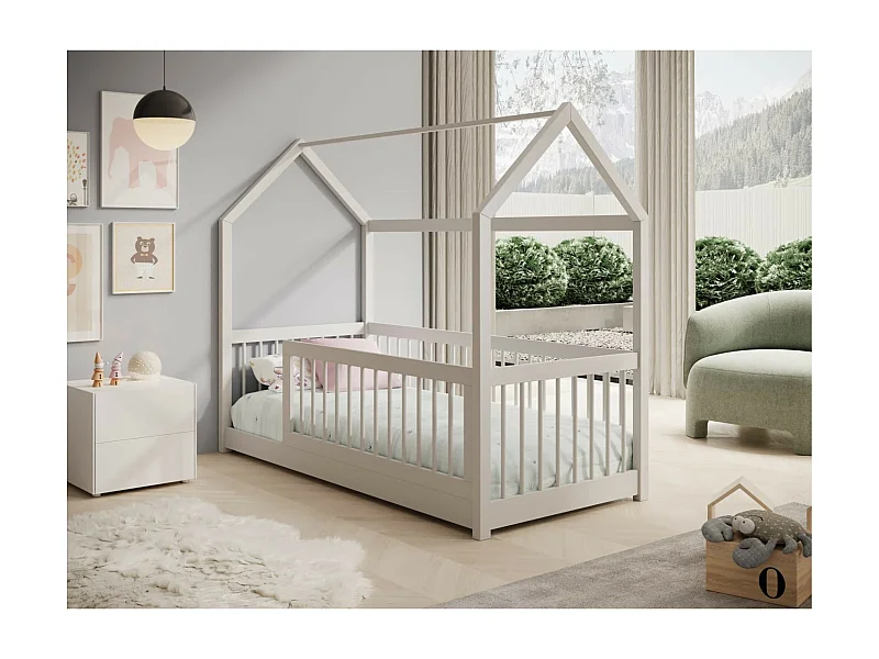 Bett Gracia (80x180)/Matratze inklusive/Weiss