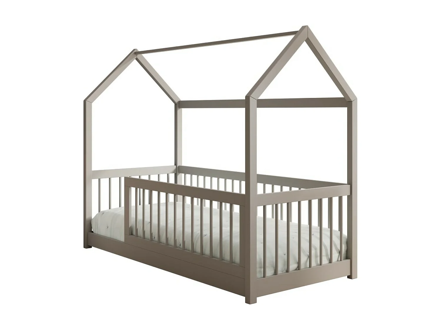 Bett Gracia (80x180)/Matratze inklusive/grau