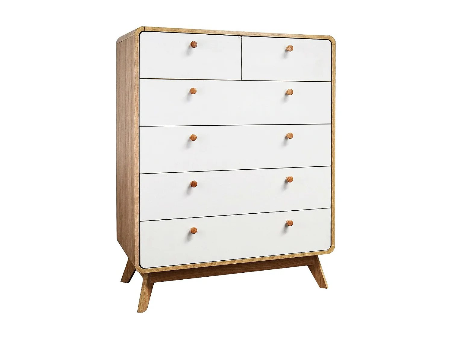 Cassie Kommode 4+2 Türen EicheWeiß