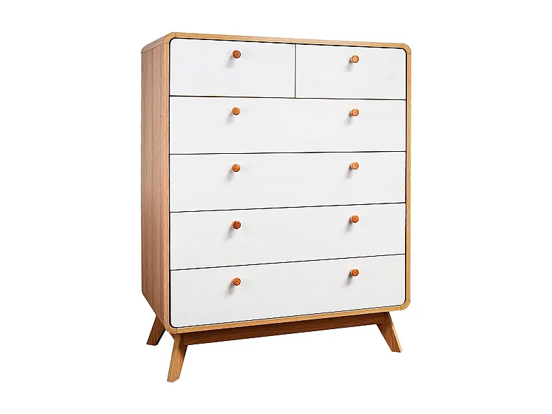 Cassie Kommode 4+2 Türen EicheWeiß