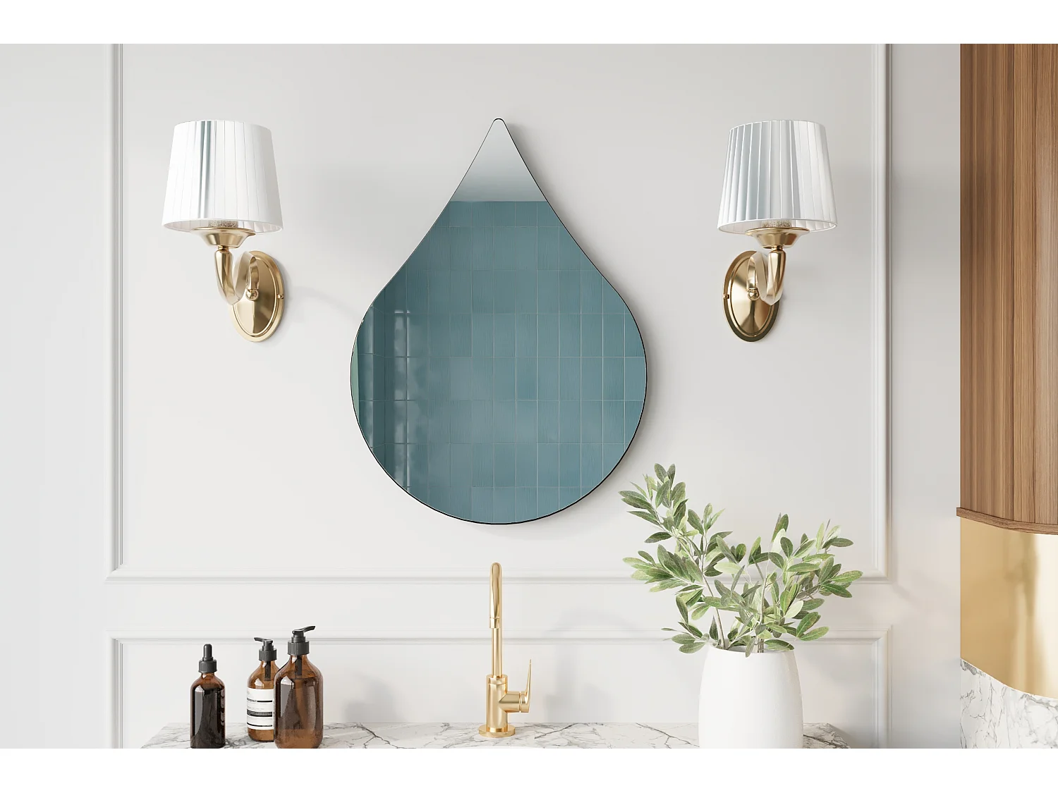 Wandspiegel Vogue Schwarz 50x70 cm