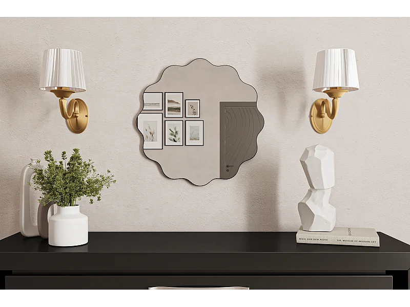 Spiegel Mirage Schwarz 60x60 cm