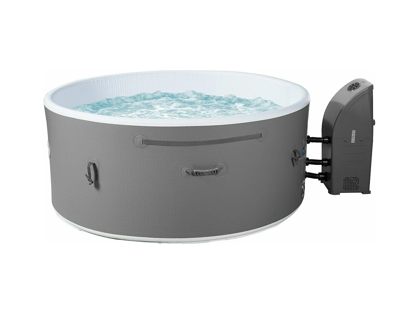 Spa semi rigide " Venise" - 5 places - Blanc/Gris